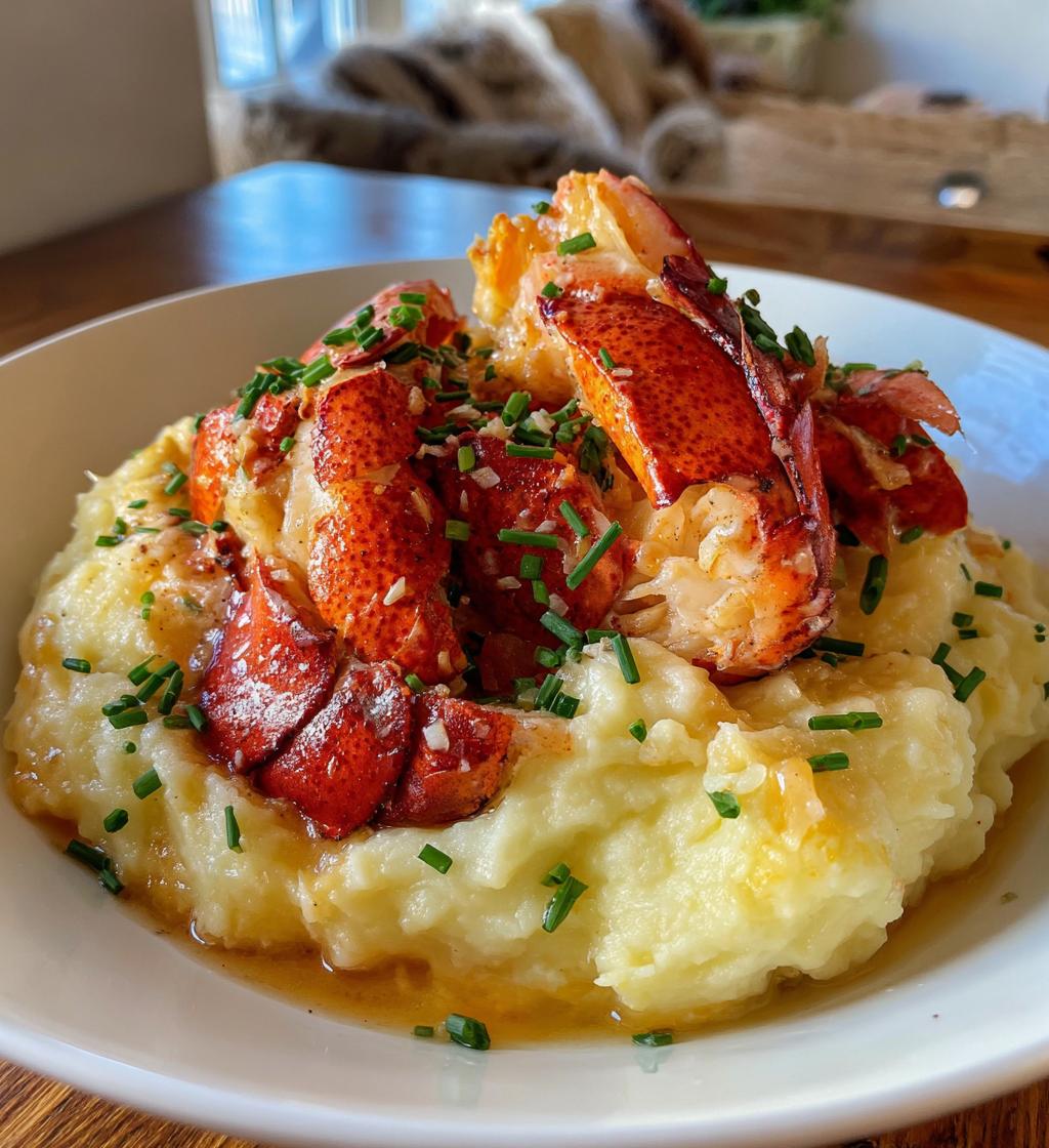 lobster and mashed potatoes