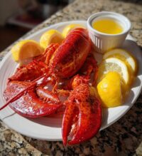 lobster eating