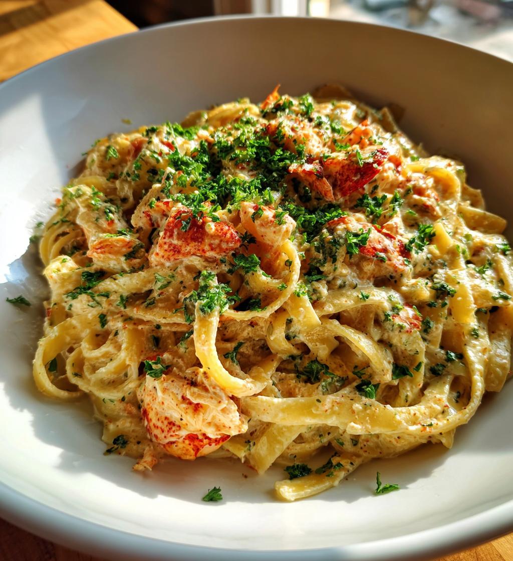 lobster fettucine recipe