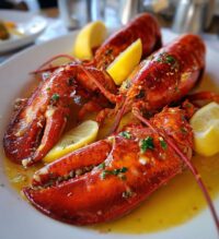 lobster in the sea