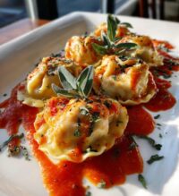 lobster ravioli appetizer