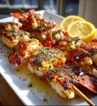 lobster skewers