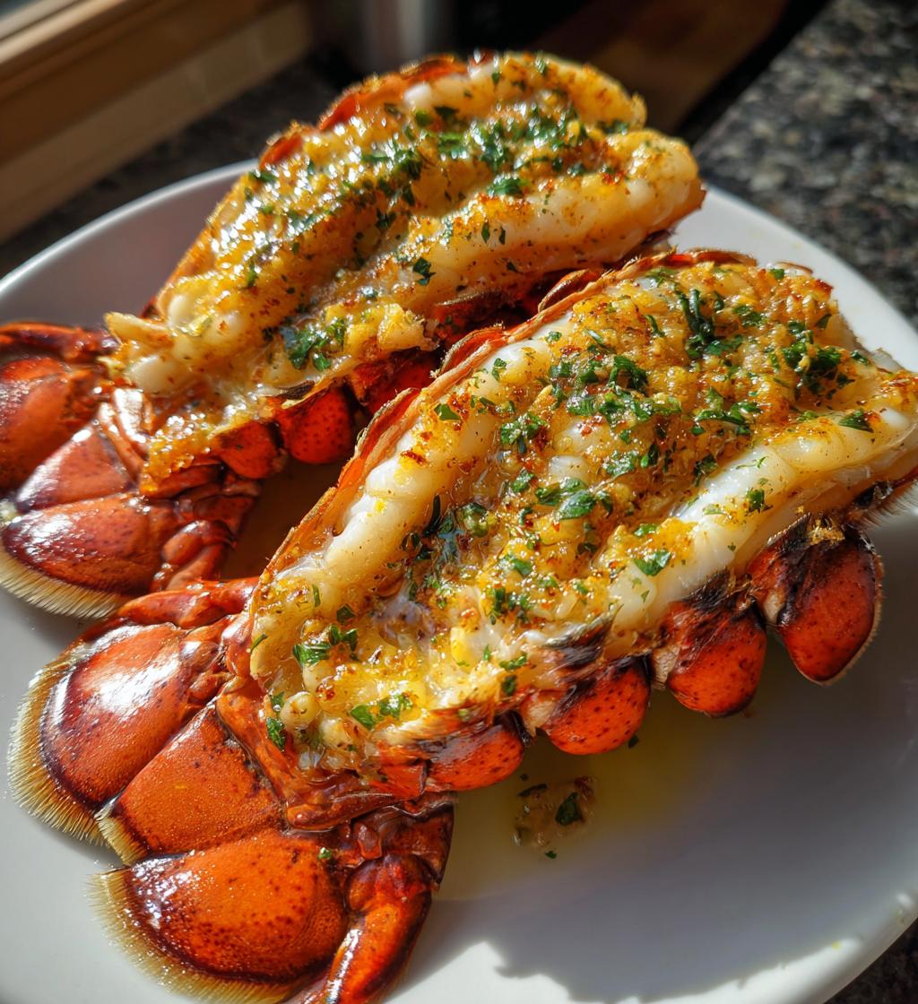 lobster tail on the grill