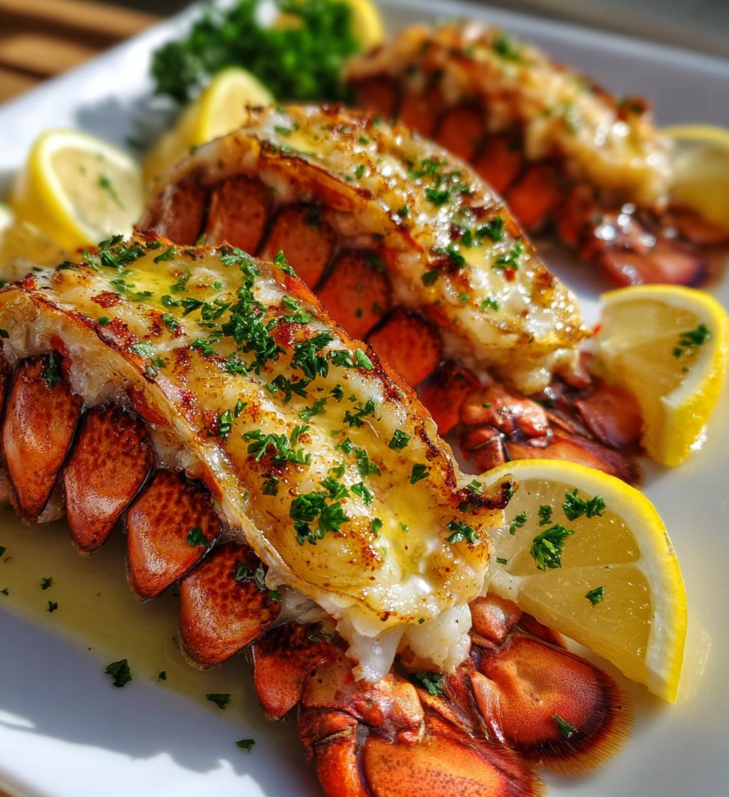 lobster tail presentation