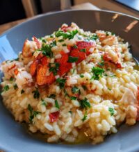 lobster tail risotto