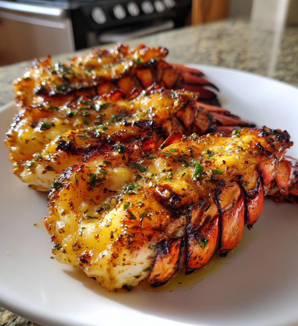 lobster tails on the grill