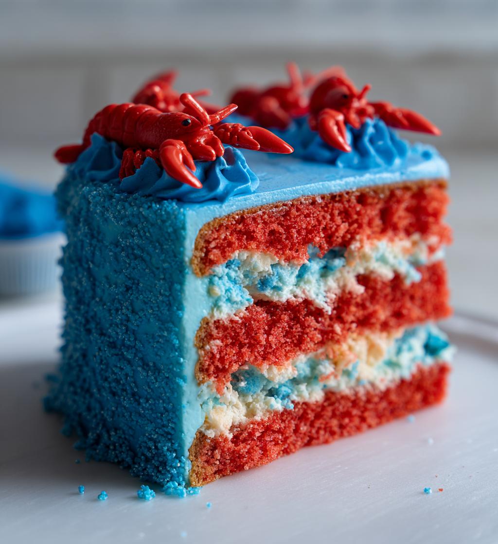 lobster themed cake