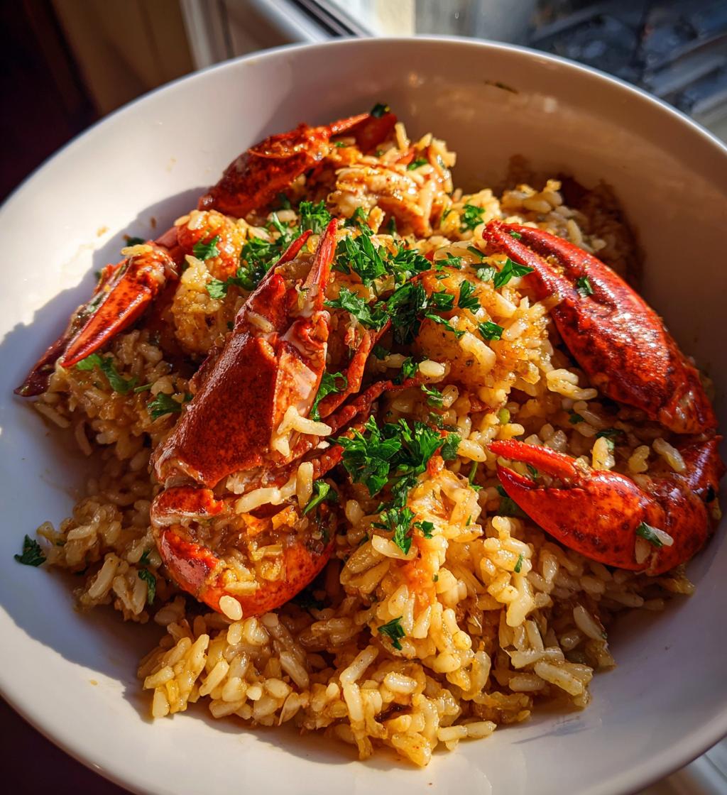 lobster with rice