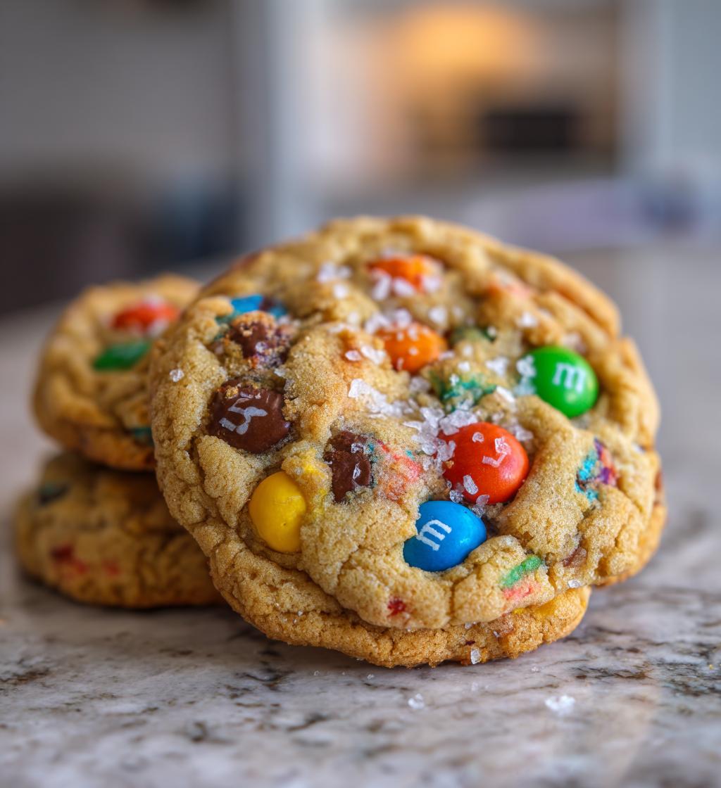 m&m valentine cookies
