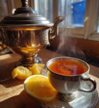 old russian tea samovar