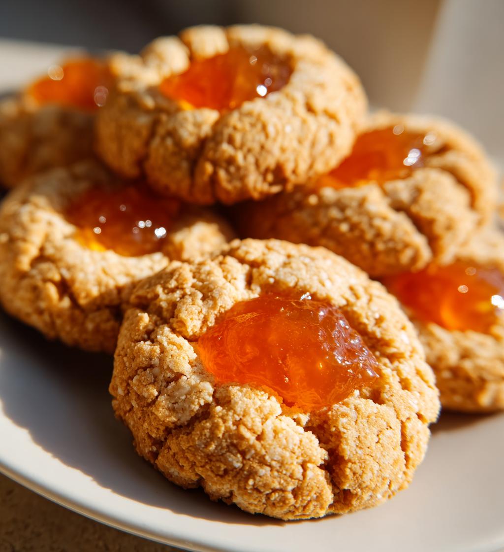orange thumbprint cookies