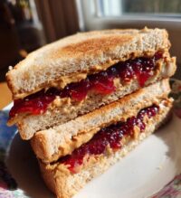 peanut butter and jelly sandwich