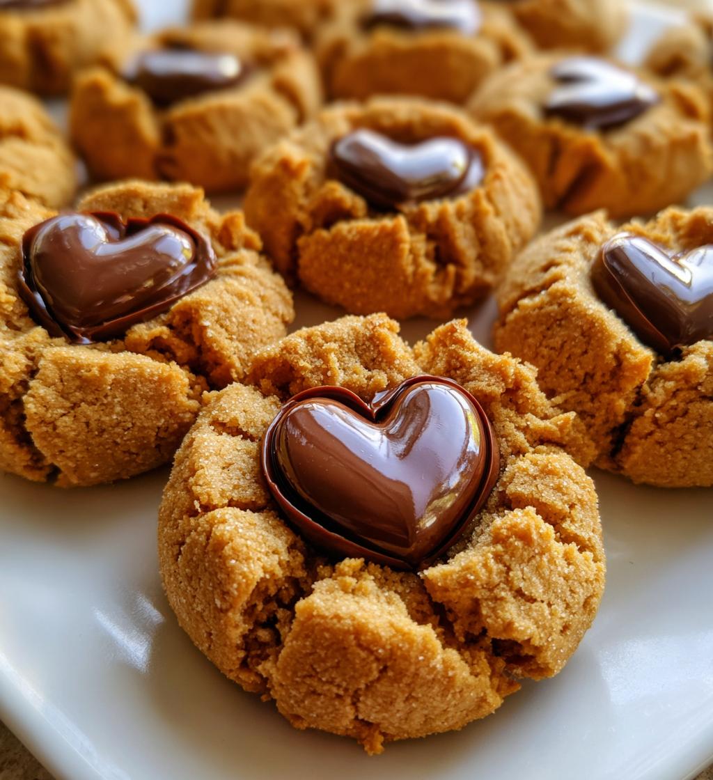 peanut butter cookies with kisses