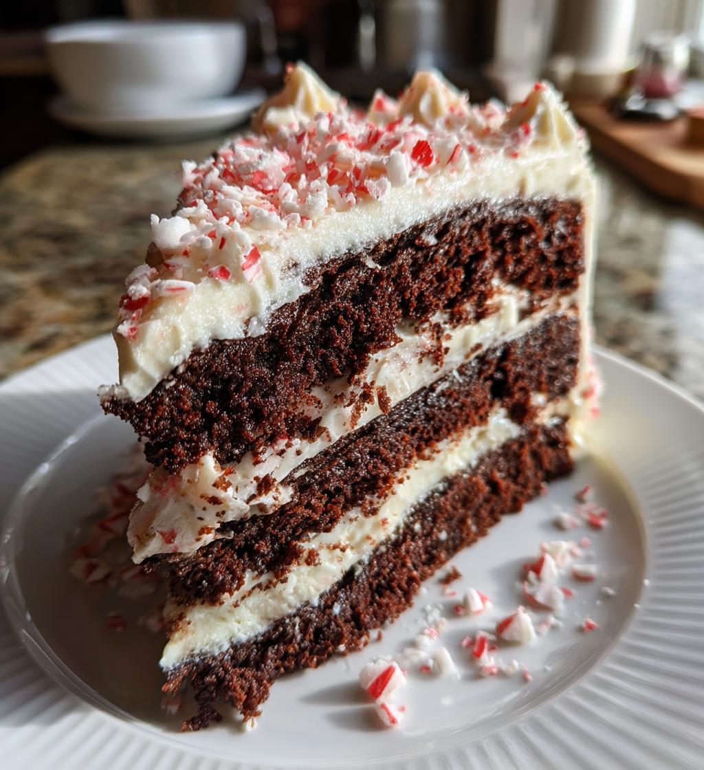 peppermint bark cake