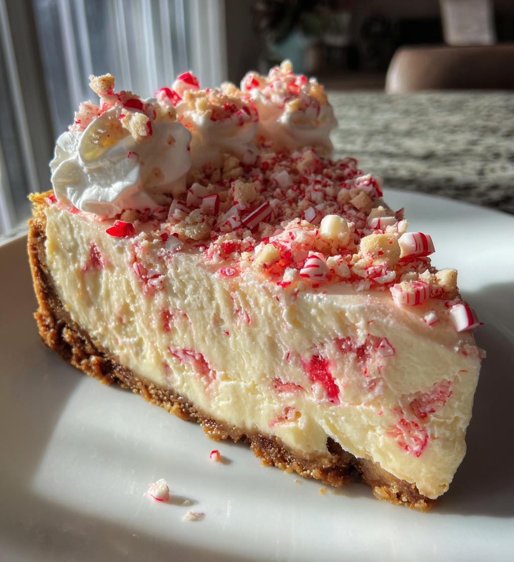 peppermint bark cheesecake
