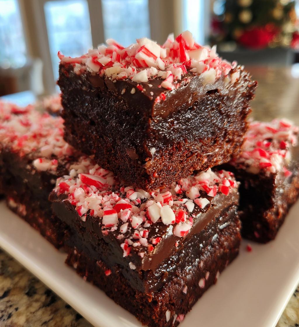 peppermint brownies