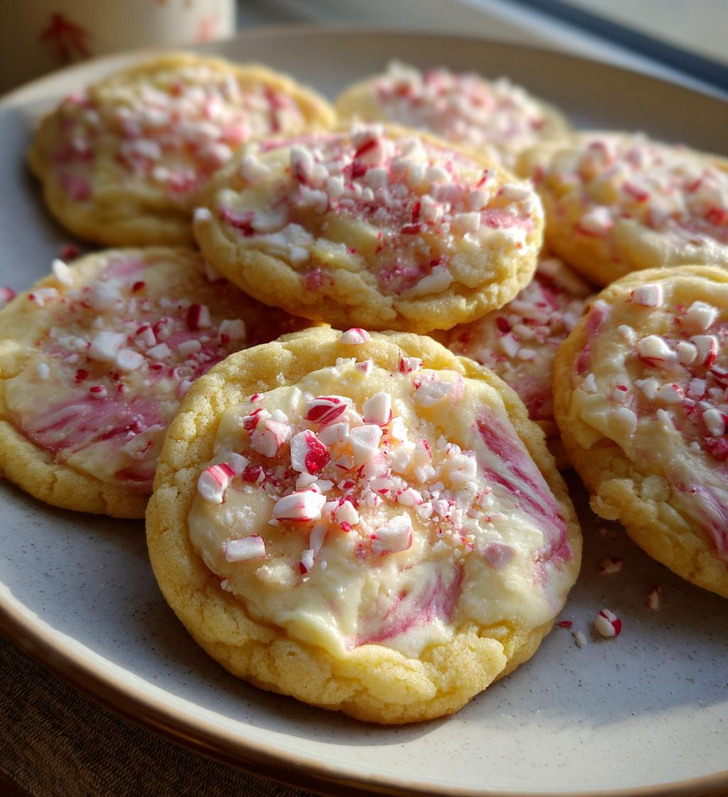 peppermint cheesecake cookies
