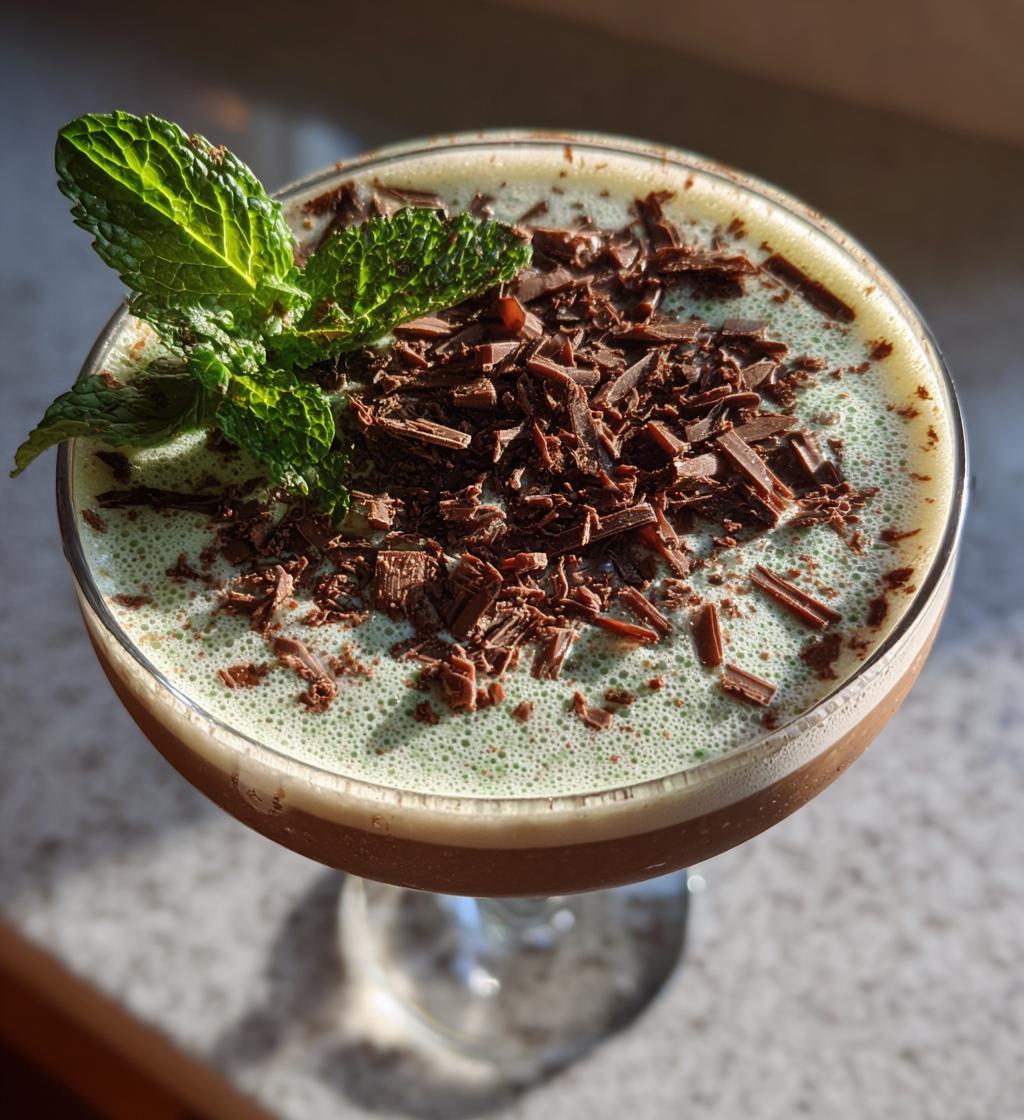 peppermint chocolate martini