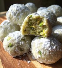 pistachio snowball cookies