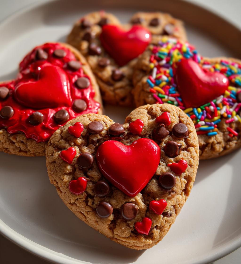 pizza valentine cookies