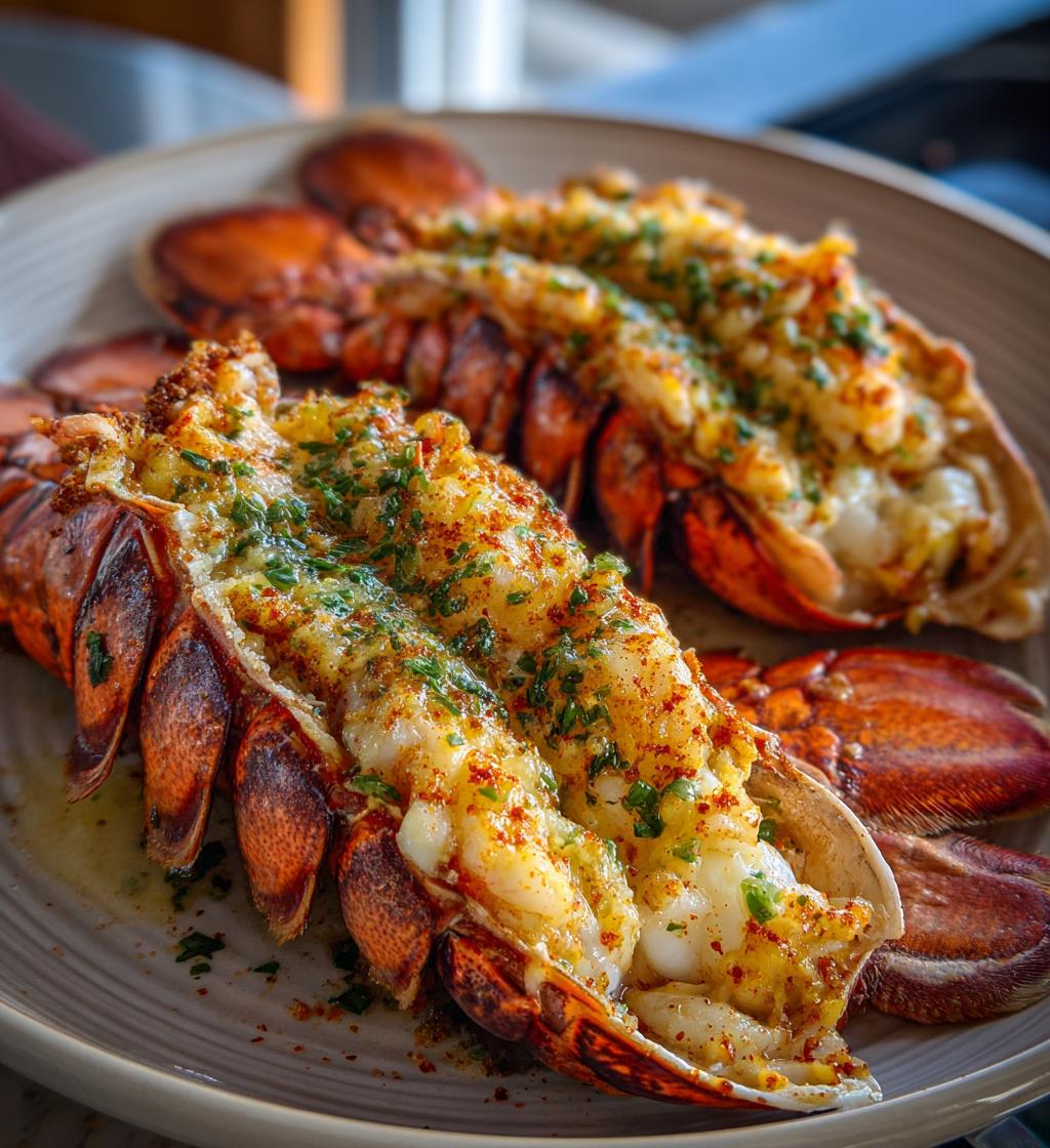 preparing lobster tails