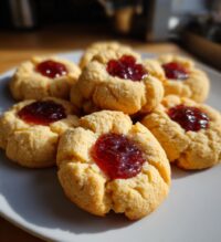 pumpkin thumbprint cookies