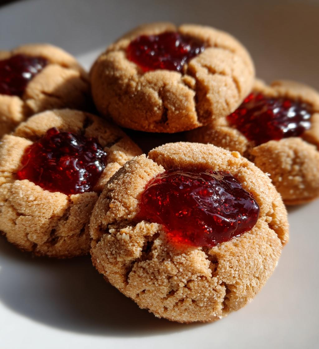 raspberry almond thumbprint cookies taste of home