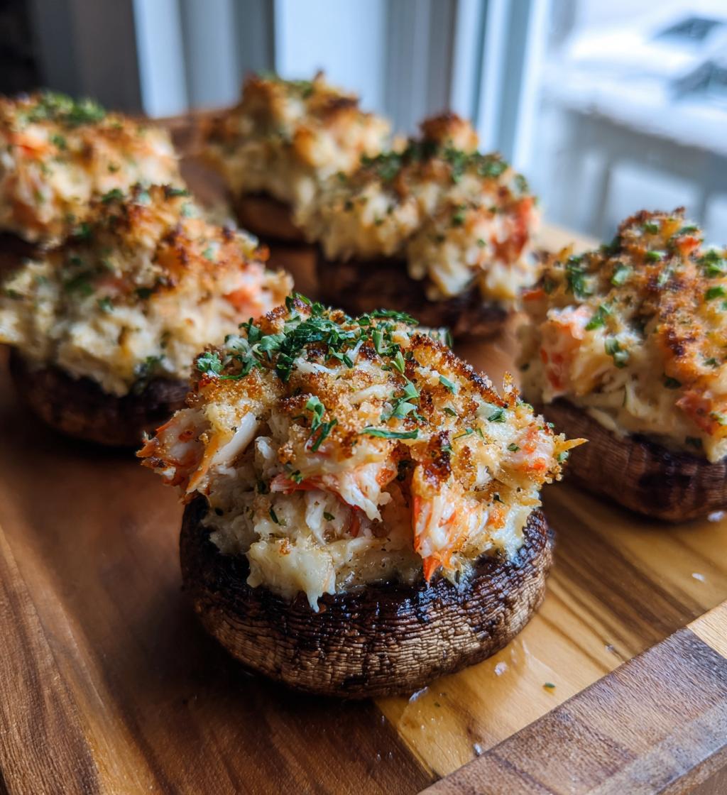 red lobster stuffed mushrooms