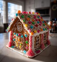 royal icing gingerbread house