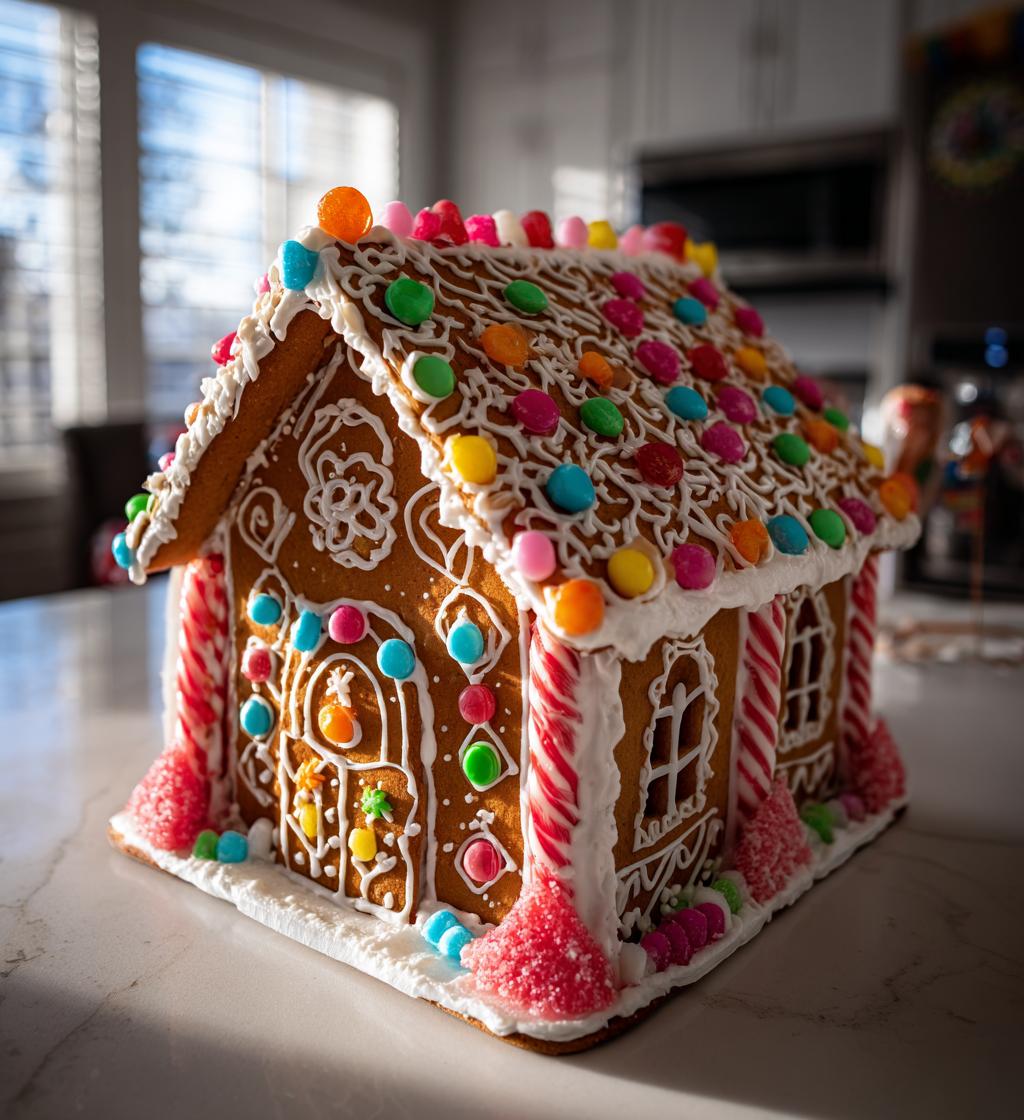 royal icing gingerbread house