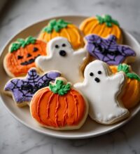 royal icing halloween cookies