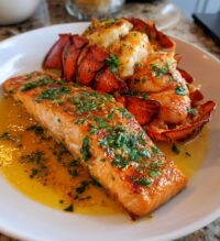 salmon and lobster dinners