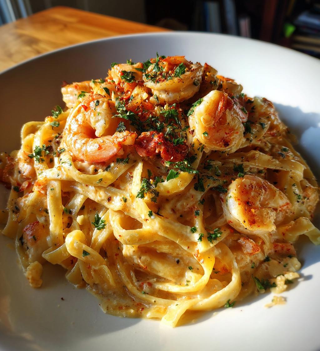 shrimp and lobster alfredo