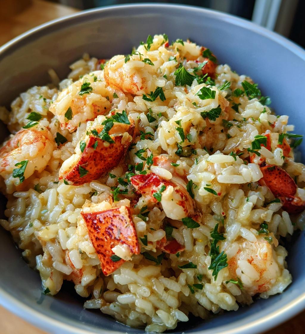 shrimp and lobster risotto