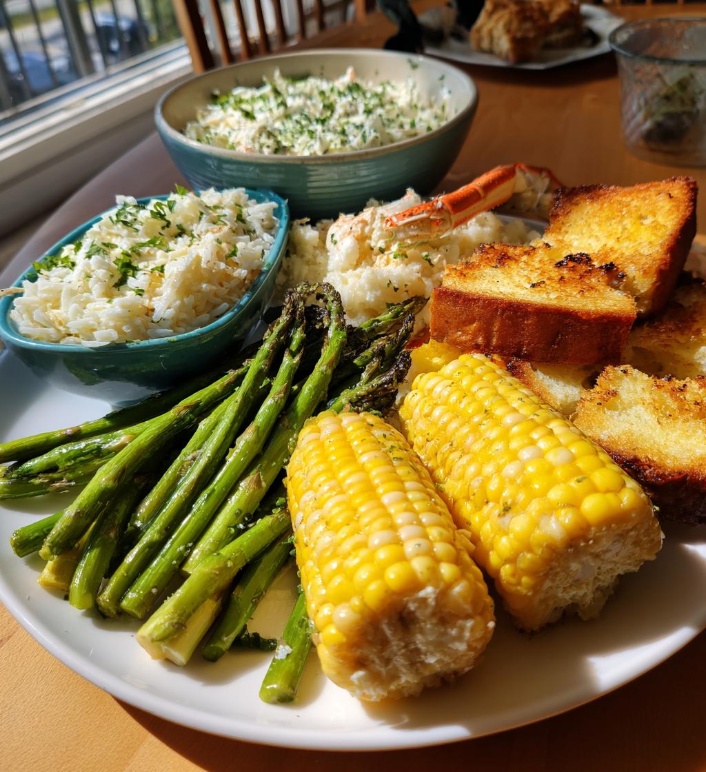 sides to go with crab legs dinners