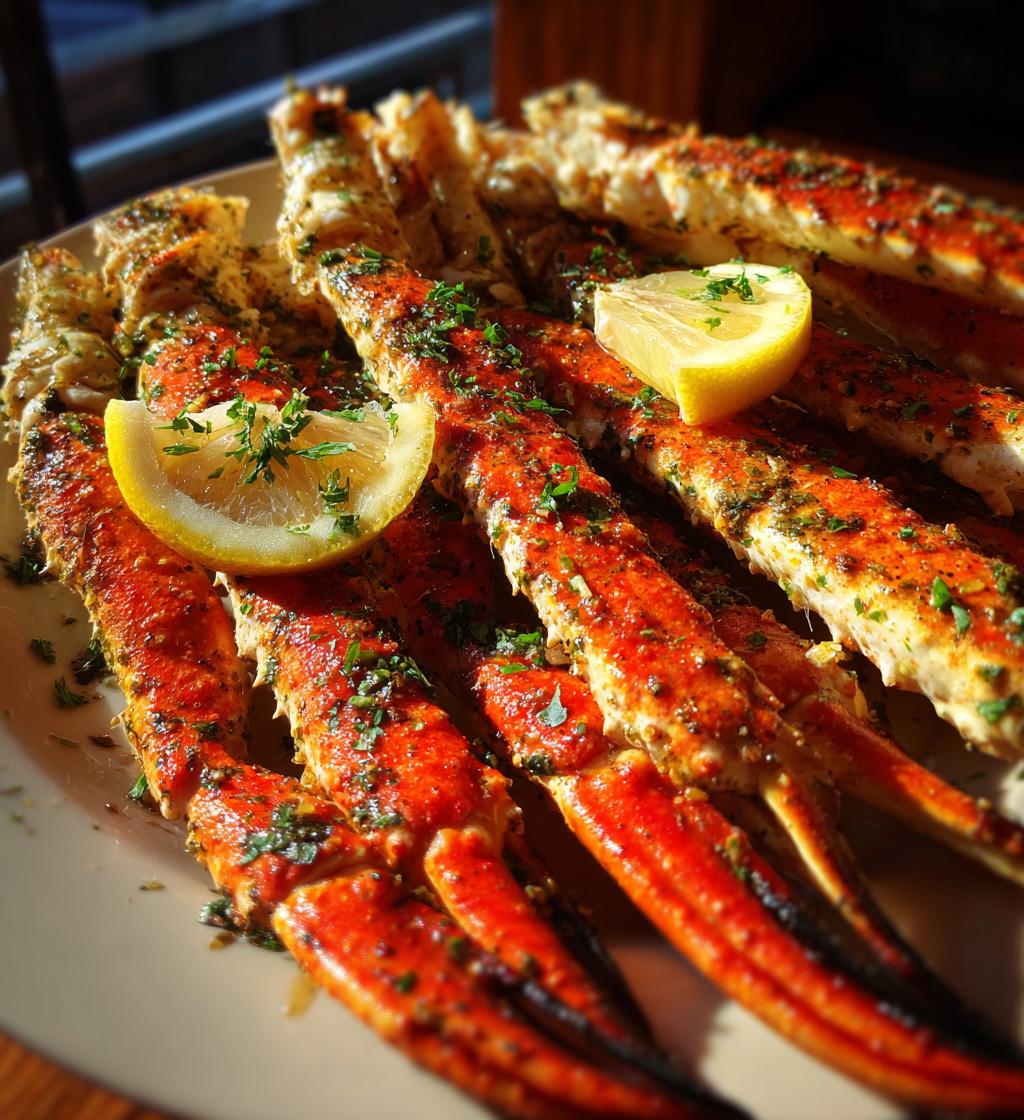 smoked crab legs in smoker