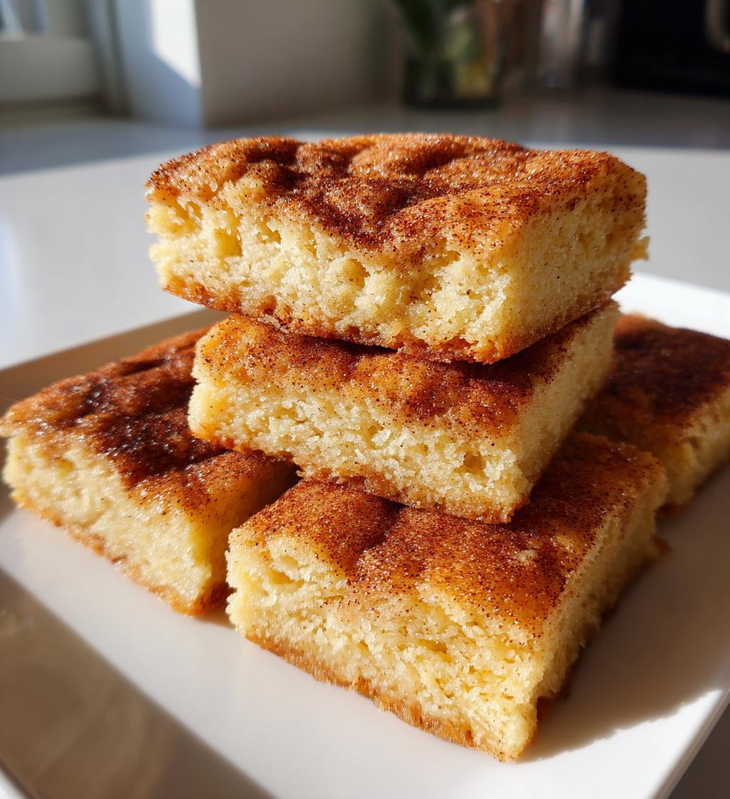 snickerdoodle bars