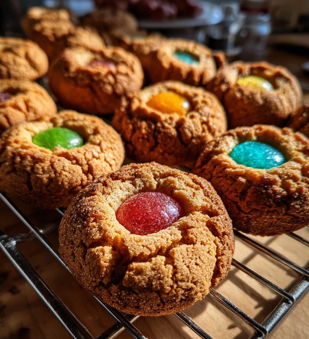 snickerdoodle thumbprint cookies