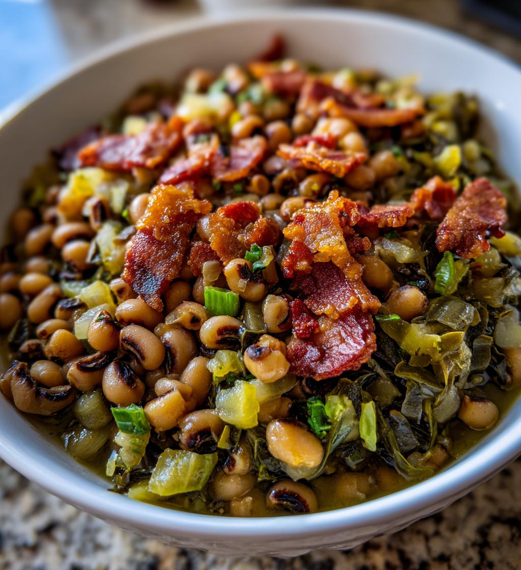 southern black eyed peas with bacon