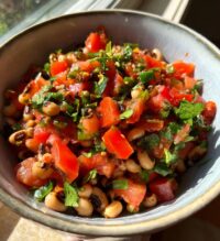 spicy black-eyed pea salsa
