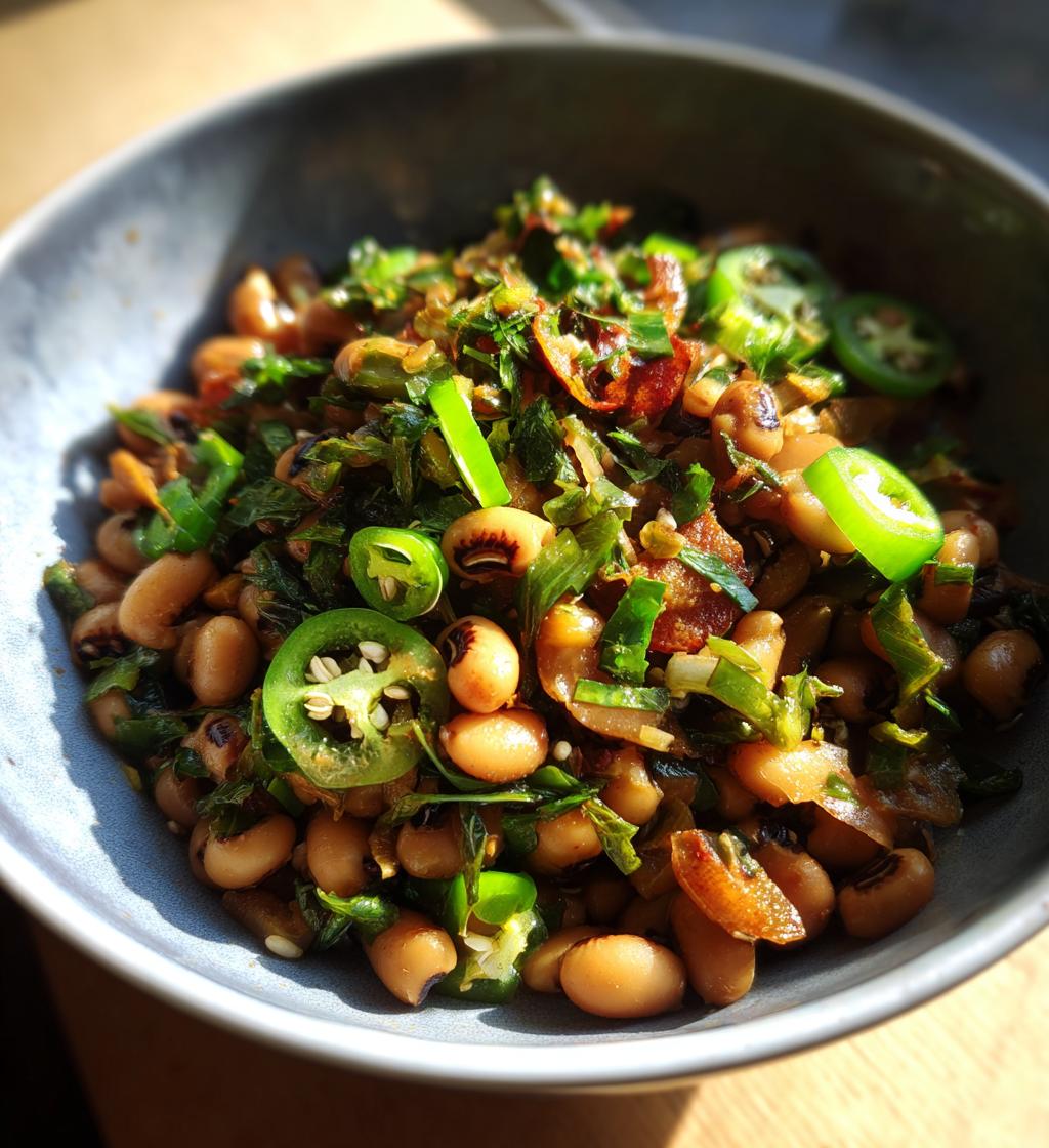 spicy black eyed peas