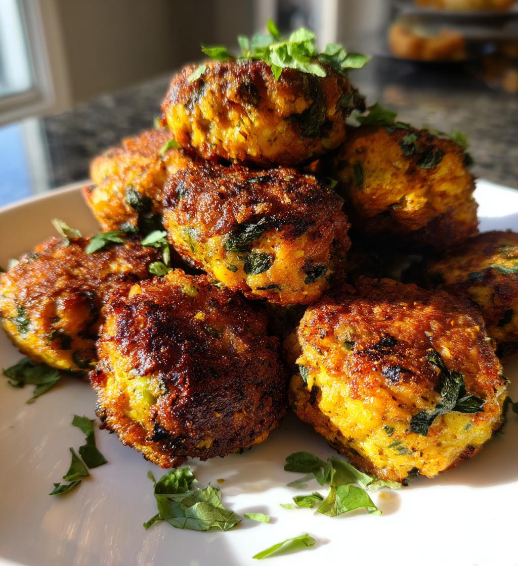 spinach black-eyed peas fritters