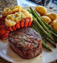 steak and lobster dinner sides