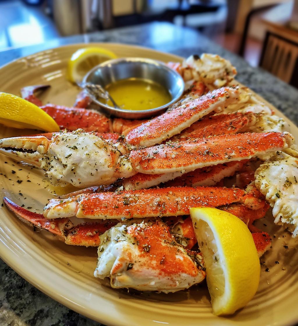 steamed crab legs