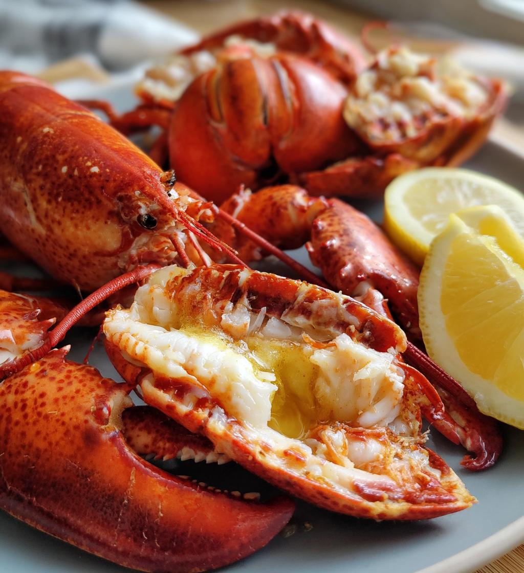 steamed lobster