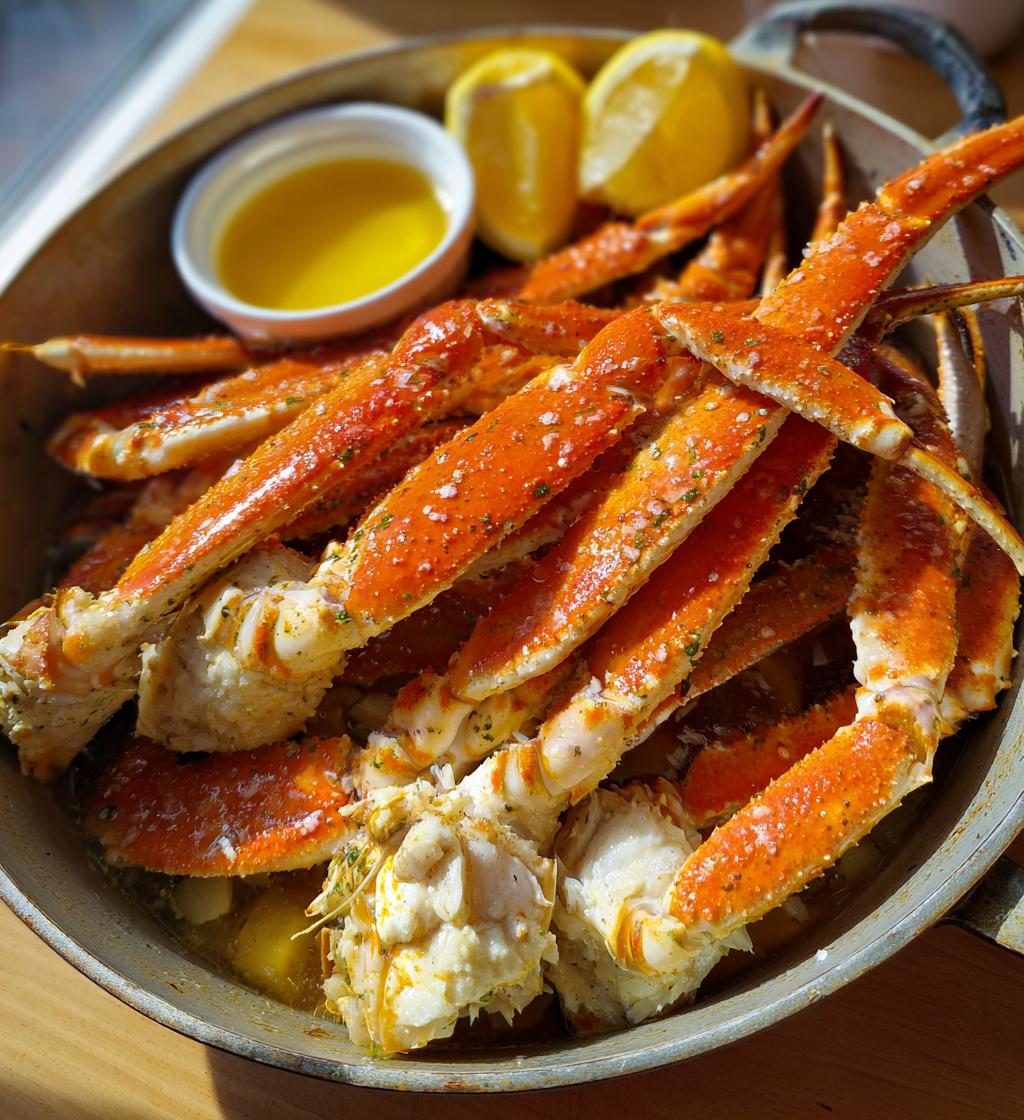 steaming frozen crab legs in pot