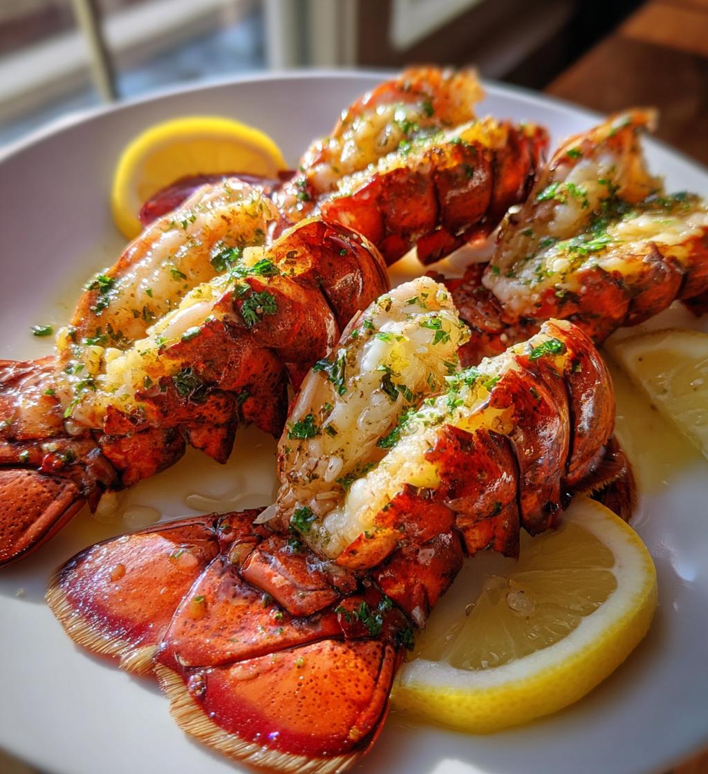 steaming lobster tails