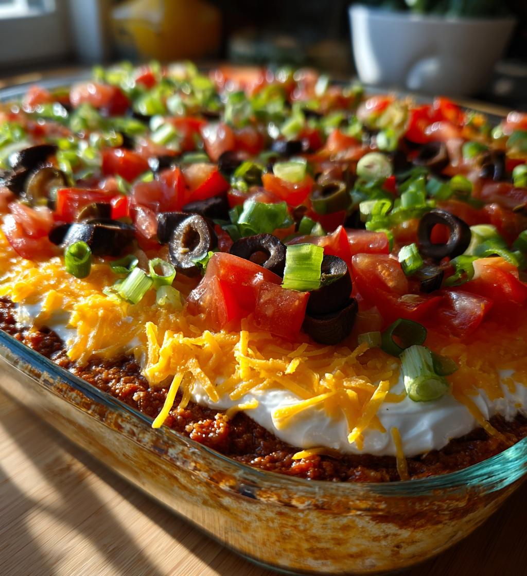 super bowl 7 layer dip