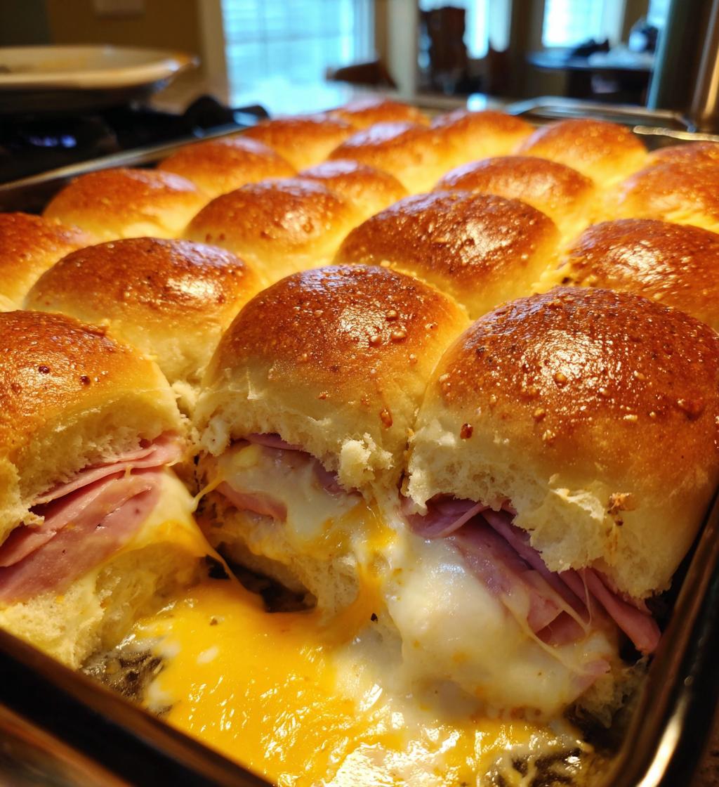 super bowl ham and cheese sliders