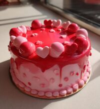 valentine cake fondant